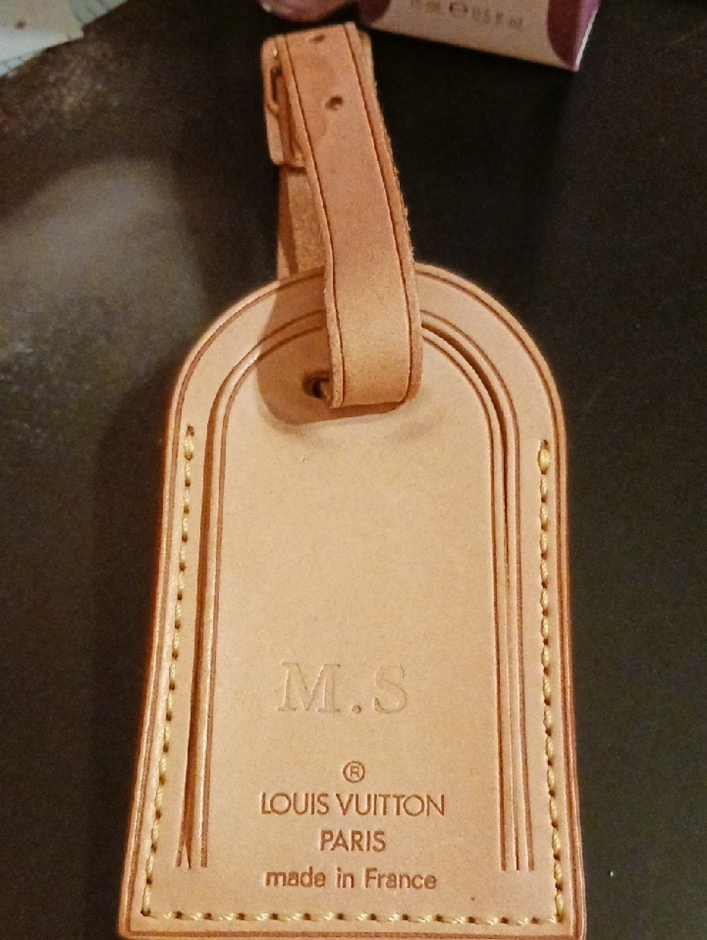 Louis Vuitton Natural Vachetta Leather Luggage Tag - Tan
